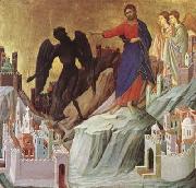 Duccio di Buoninsegna The Temptation of Christ on the Mountain (mk08) oil painting